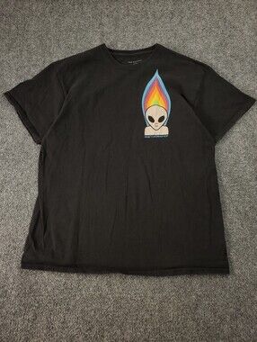 Alien Workshop Spectrum Torch T Shirt Large Black Skateboard Rainbow Graphic